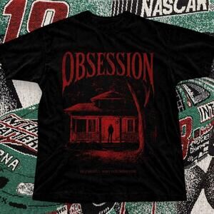 Obsession Horror House Graphic Tee Black Unisex